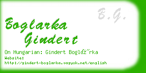 boglarka gindert business card